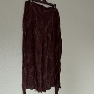 Free People tie waist wide leg gaucho